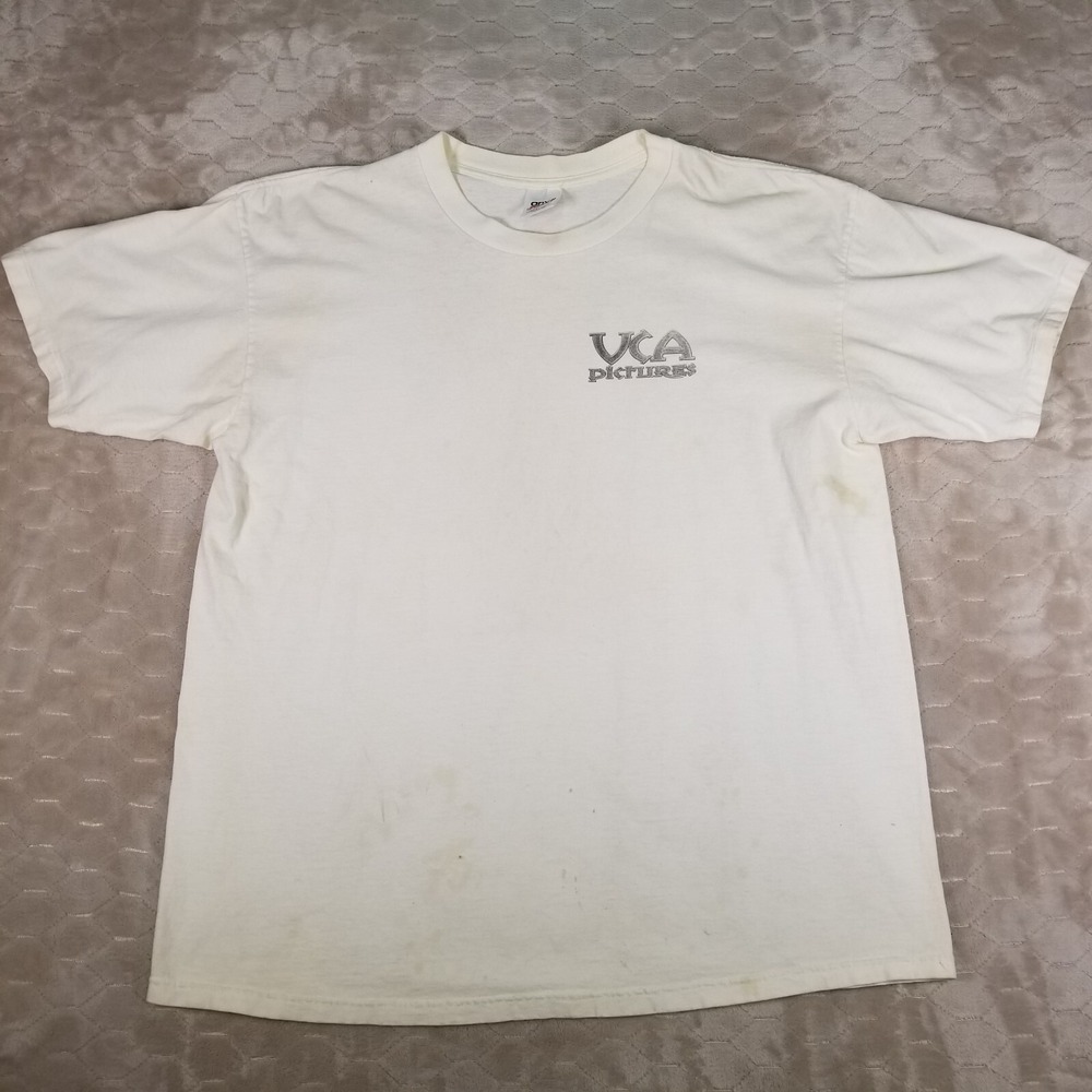 VTG VCA Pictures Shirt‎ Sz XXL STAINED Kylie Ireland Stacy Vicca Juli Nikita